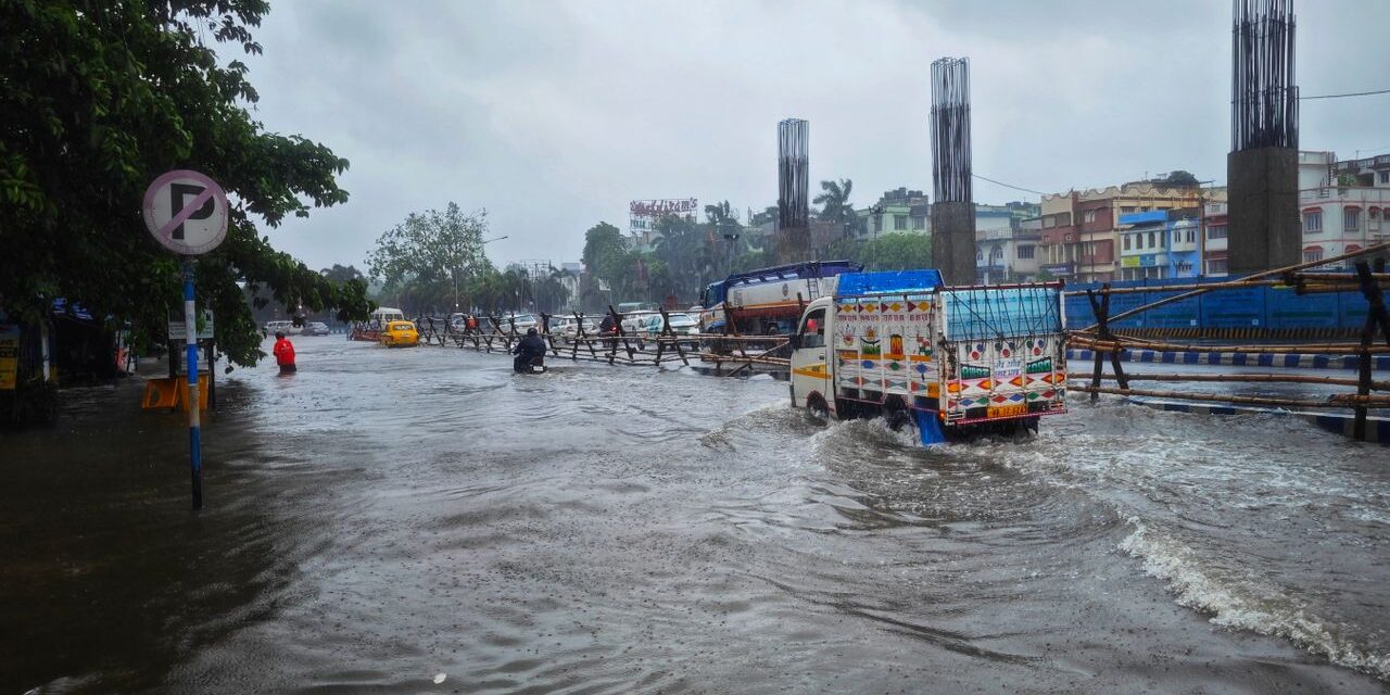 Heavy Rainfall Causes Flooding in City