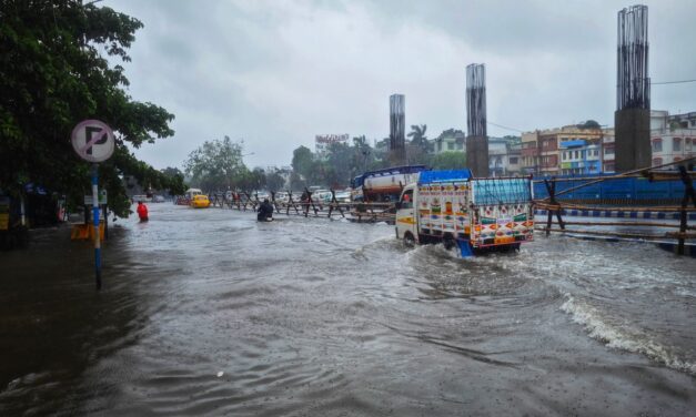 Heavy Rainfall Causes Flooding in City